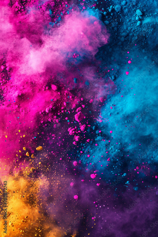 background with space Holi color, festival, background image