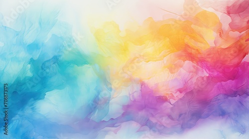 painting watercolor rainbow background illustration colorful vibrant, abstract design, brushstrokes gradient painting watercolor rainbow background © vectorwin