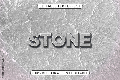 Stone Text Effect – Editable Rough Concrete Typography Style
