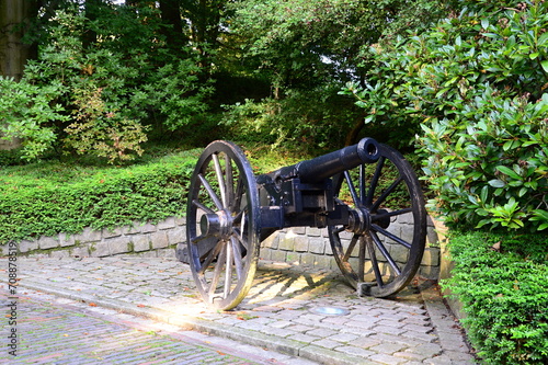 Historical Cannon in Castle and Park Ritzebüttel in the Town Cuxhaven, Lower Saxony