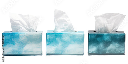 Tissue box, cold time, isolated or white background