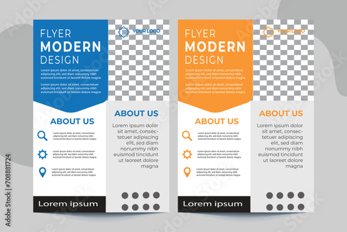 Unique business flyer template design, business corporate flyer design ideas. poster leaflet brochure design ideas with background.