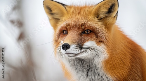 red fox portrait © urwa