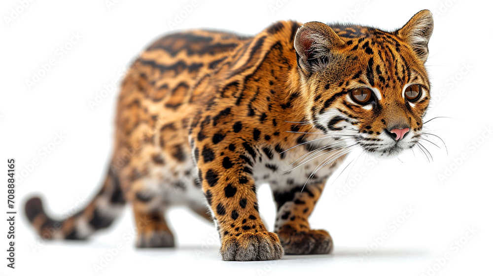 Sad little tiger cub on a white background Sad little tiger cub on a white background