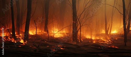 forest in flames australia