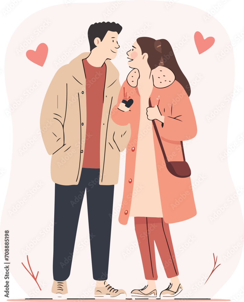 vector illustration with a couple of love. happy valentines day. happy valentines day concept. romantic date. vector illustration. isolated flat style. vector illustration with a couple of love. happy valentines day. happy valentines day concept. romantic date. vector illustration. isolated flat style.