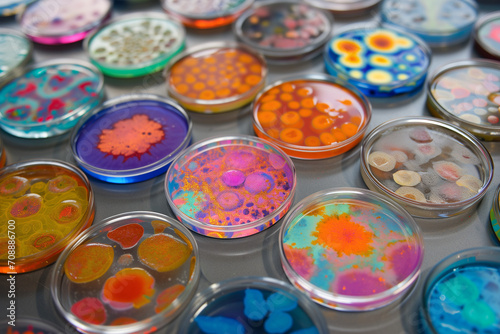 Petri Dish, Bacteria Inspired Abstract Art