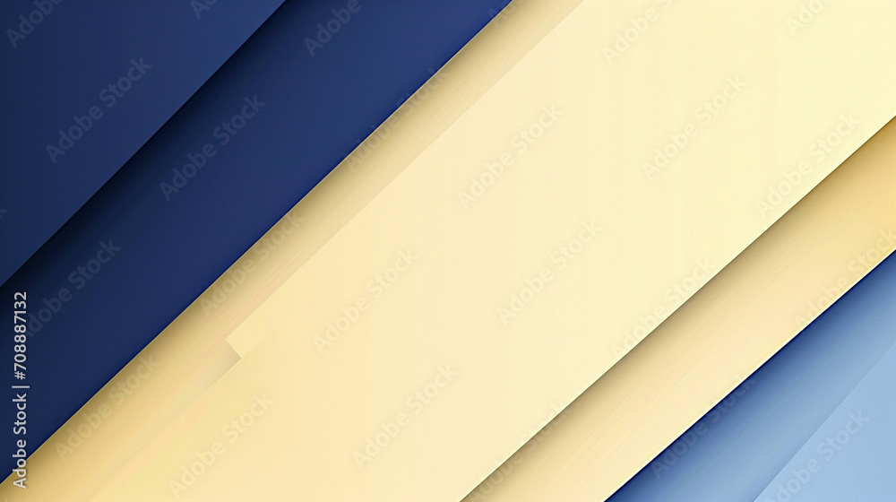 Royal blue & pale yellow abstract background vector presentation design. PowerPoint and business background.