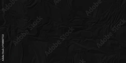  Abstract dark black paper crumpled texture. Black fabric textured crumpled. black paper background. panorama black wrinkly paper texture background, crumpled pattern texture.