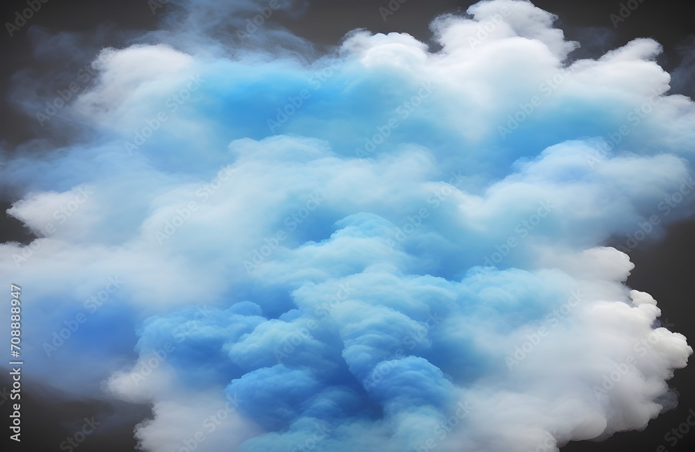 Smoky blue gradient smoke