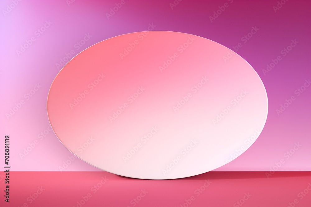 Pink gradient circle background