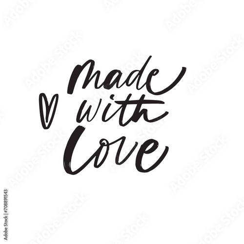 Lettering handwriting brush pen phrases Valentines Day. Vector scripts