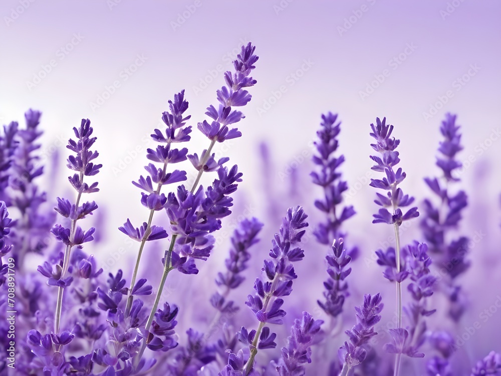 Naklejka premium lavender flowers in the garden