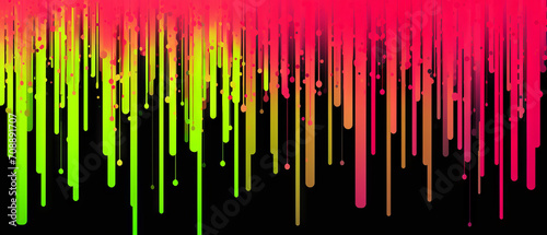 Abstract graffiti design with splashing neon paint in pink, yellow, and green.