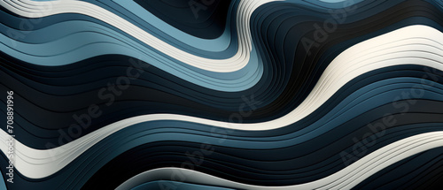 Futuristic zigzag lines in a flowing, wave-like motion, set against a bright background.