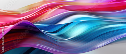 Bright and fluid abstract waves in a sleek, modern style.