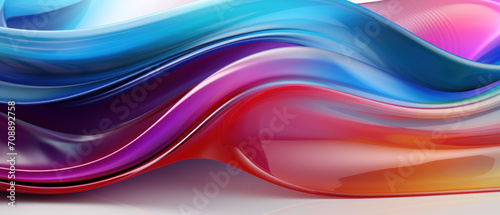 Elegant 3D abstract with flowing lines and a glass-like finish, perfect for modern wallpapers or digital presentations.