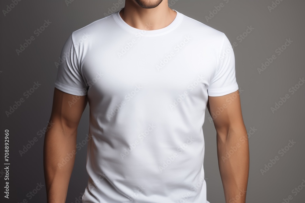plain white t-shirt mockup. a man wearing a white t-shirt plain white t-shirt mockup. a man wearing a white t-shirt
