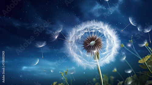 photorealistic high detailed a perfect dandelion flower