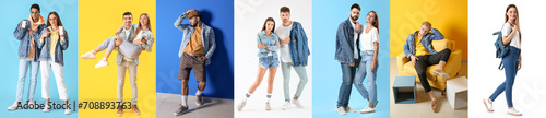 Collage of young people in ...
