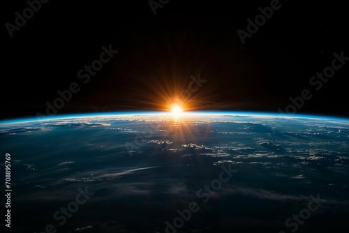 Radiant Sunlight Piercing Through Clouds Over Earth for Documentary Covers and Environmental Studies