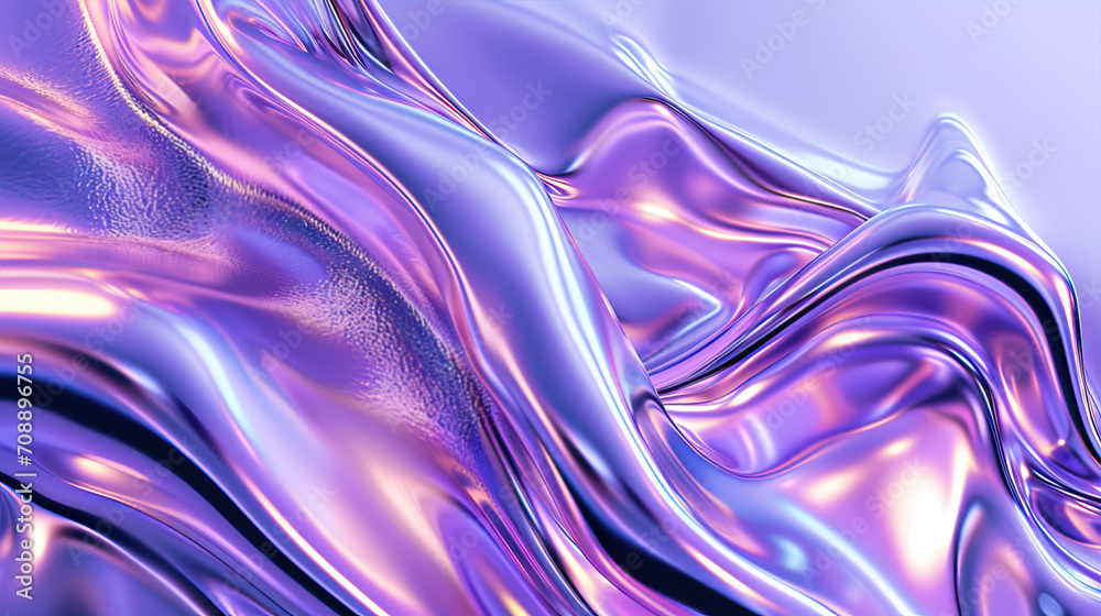 Obraz premium Beautiful, abstract background. Glass, wavy surface in blue and pink colors 