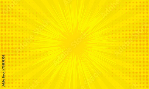 yellow comic background with dot halftone