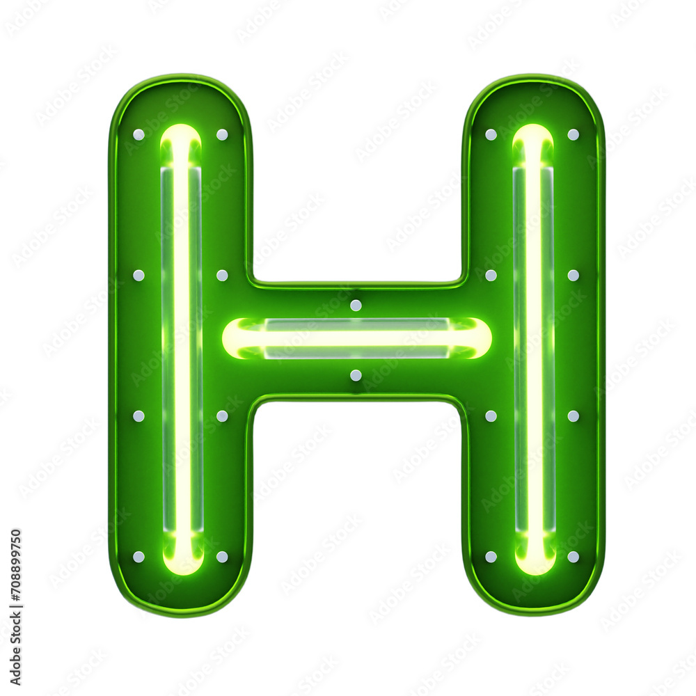 H Letter 3D Shape Neon Text. 3d illustration, 3d element, 3d rendering. 3d visualization isolated on a transparent background H Letter 3D Shape Neon Text. 3d illustration, 3d element, 3d rendering. 3d visualization isolated on a transparent background