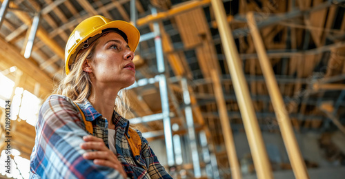women working in construction
