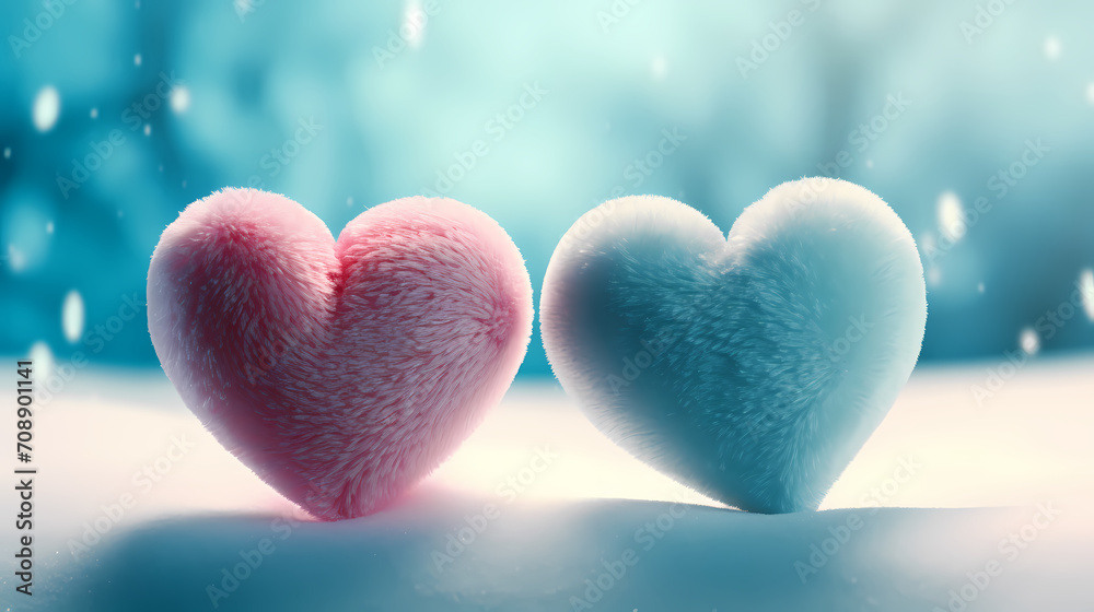 Obraz premium Romantic heart-shaped Valentine's Day background, symbolizing Valentine's Day, wedding, love
