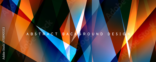 Breaking Glass Background, Kaleidoscope effect. Transparent Straight Lines. Dynamic Light Rays effect. Vector Illustration For Wallpaper, Banner, Background, Card, Book Illustration, landing page