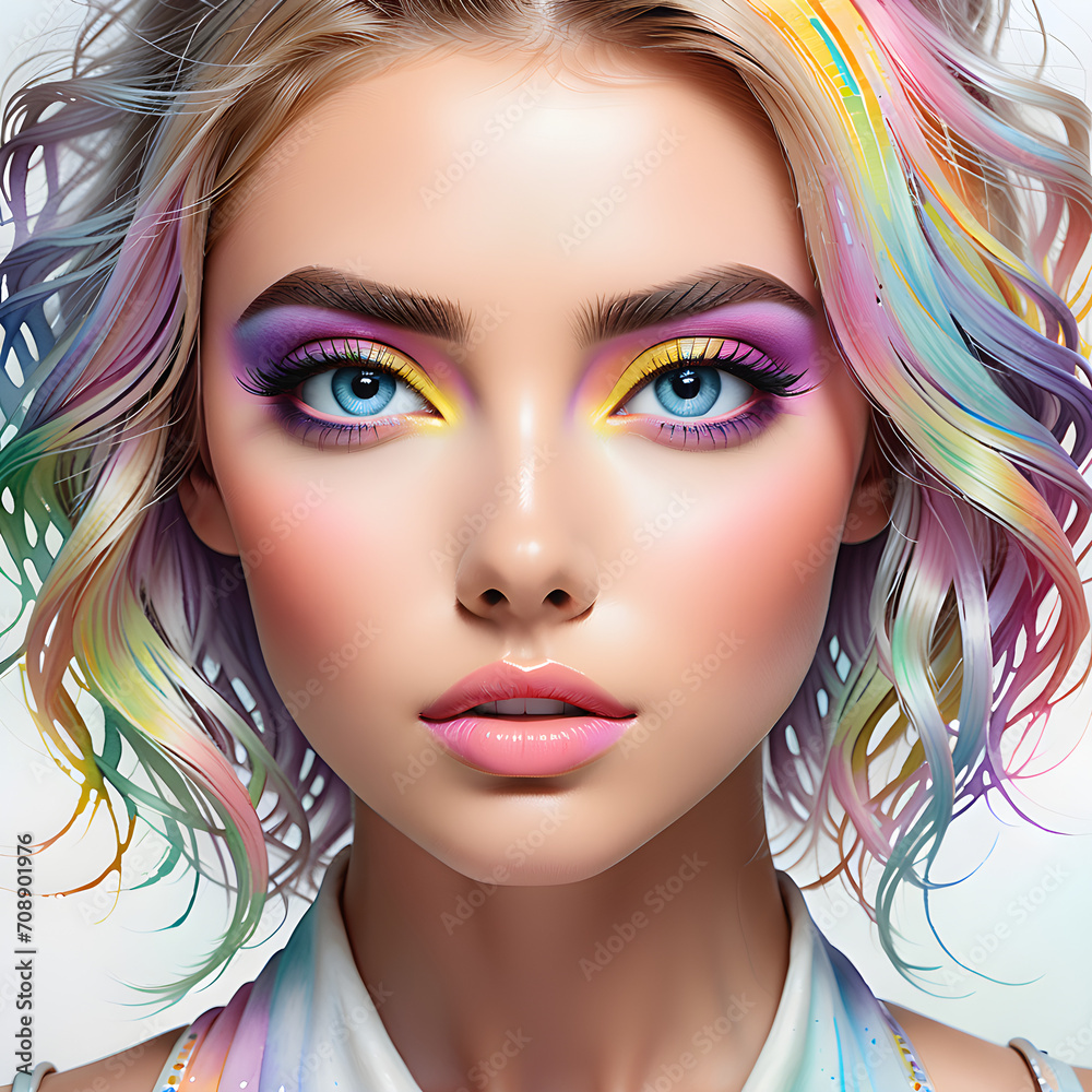 A feast of beauty: special beauty art by fascinating women created with gorgeous makeup art.(Generative AI)
A feast of beauty: special beauty art by fascinating women created with gorgeous makeup art.(Generative AI)