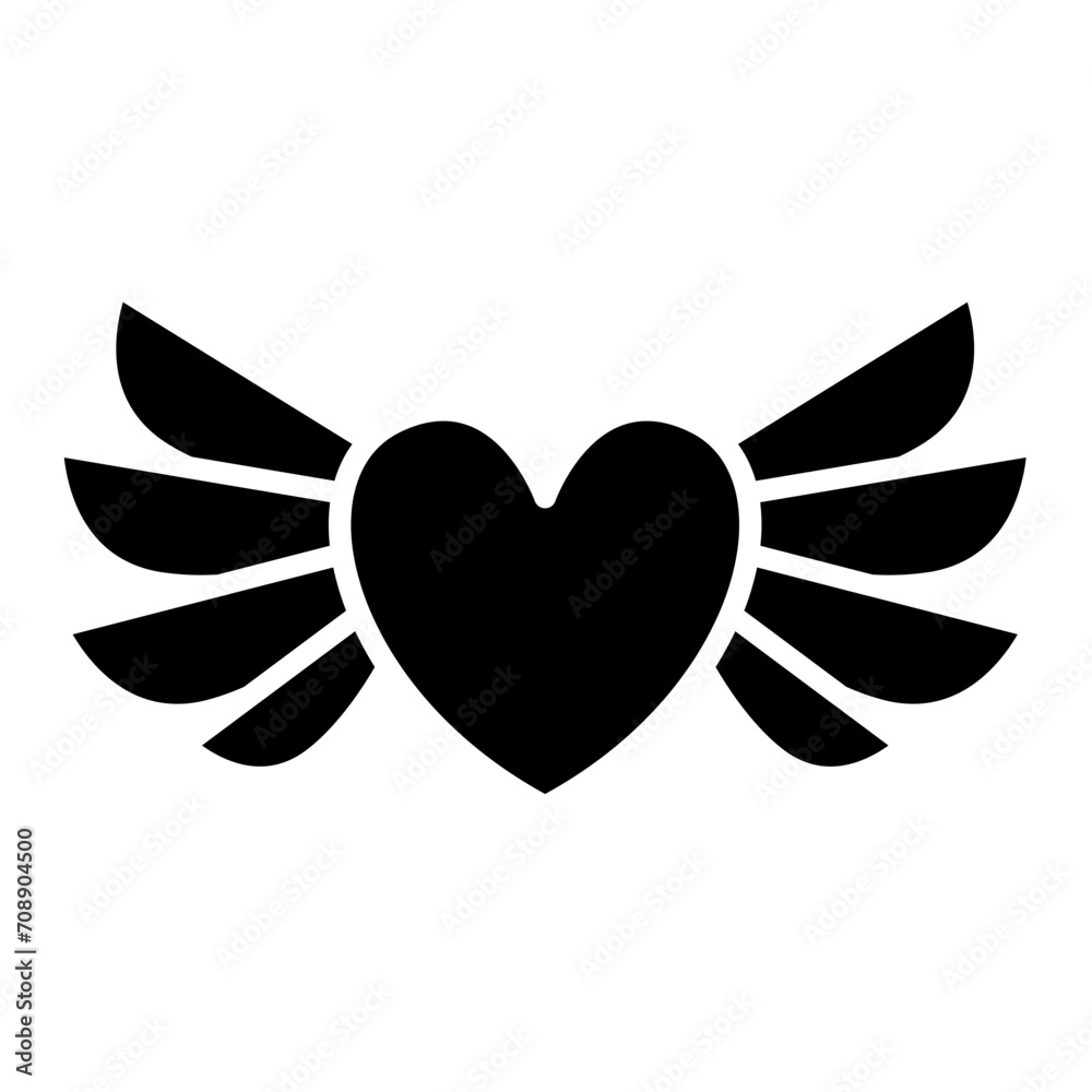 Fototapeta premium Valentine's day glyph icon