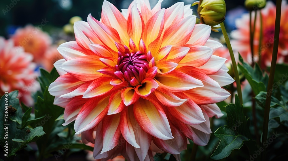 Beautiful garden flower.. Generative AI Beautiful garden flower.. Generative AI