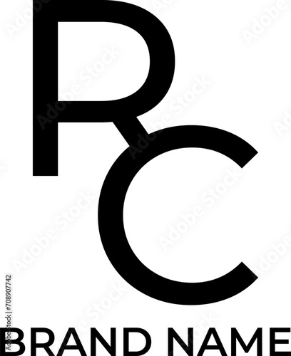 RC initial logo design concept