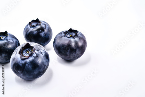 blueberry fruit picture in white studio 