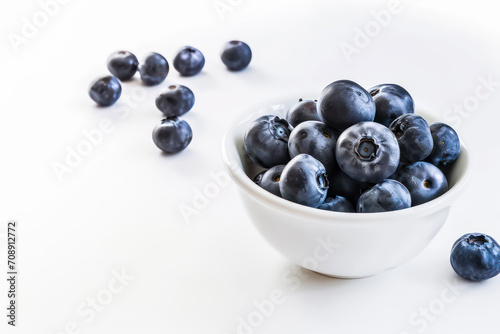 white background blueberry fruit image 