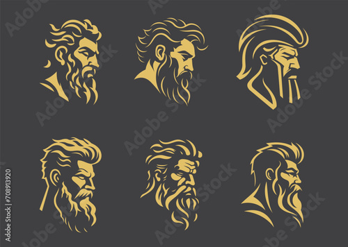 Hercules logo design vector illustration