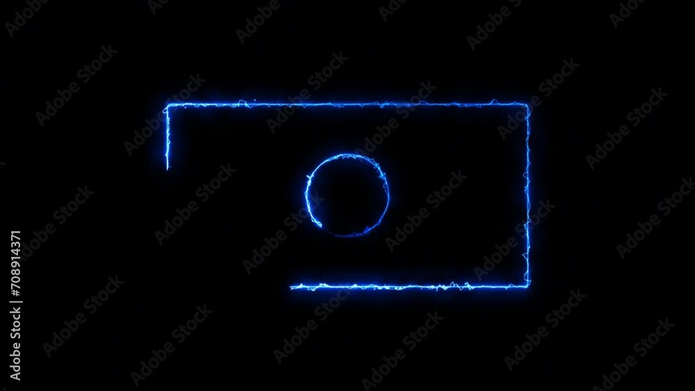saber neon circle loop, circle loading bar loop, neon glowing frame background. Laser saber border animation repeated moves. Transparent background. saber frame, neon