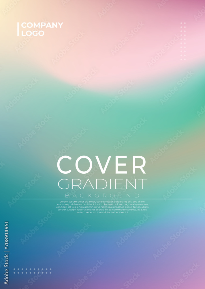 Obraz premium Vector Modern Abstract Gradient Cover Collection for Background template