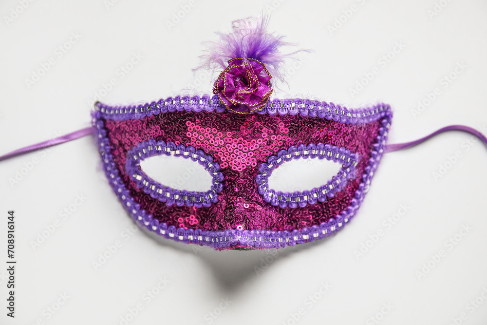 Fototapeta premium Carnival mask on white background