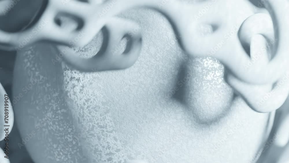 Sphere Shapes Rotating in a 3D animation