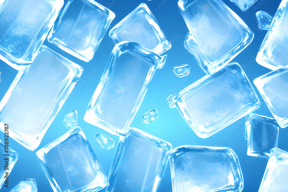 icy background. Generative AI icy background. Generative AI