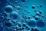 A blue background of bubbles over a blue background.
