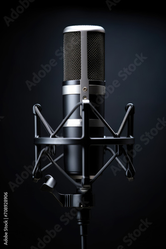 Modern studio microphones designed for professional podcast audio recording, capturing crystal-clear sound quality