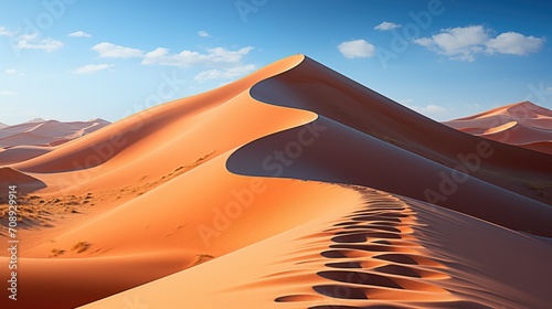 Minimalism Sahara Sand Dune illusrtration generated with AI