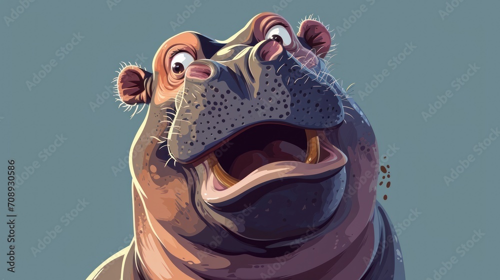  a close up of a hippopotamus with it's mouth open and it's mouth wide open, with its mouth wide open and eyes wide open.