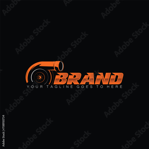 turbo service automotive logo template, perfect logo for automotive companies and enthusiast.