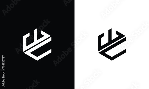 letter wc logo design vector illustration template