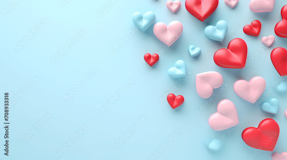 Valentine's Day, love and romance background, background with heart shapes Valentine's Day, love and romance background, background with heart shapes